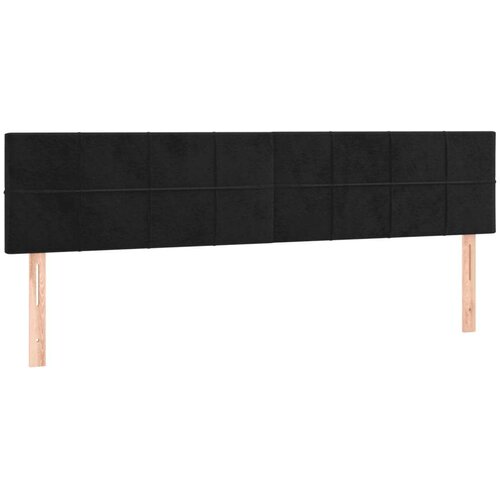 VidaXL Krevet box spring s madracem LED crni 120 x 190 cm bar&amp;scaron;unasti Slike