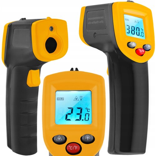  Baterijski digitalni laserski termometer z LCD do 380°C Cene