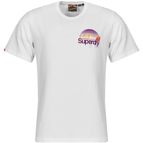 Superdry LOGO GREAT OUTDOORS CHEST Bijela Cijene