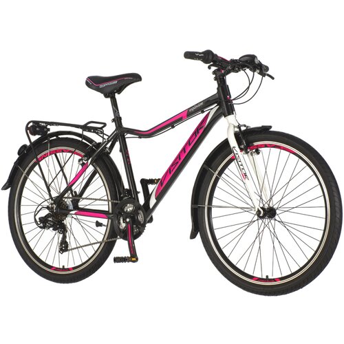 Visitor ženski bicikl explosion touring cross, 26"/18", crno-roze Cene