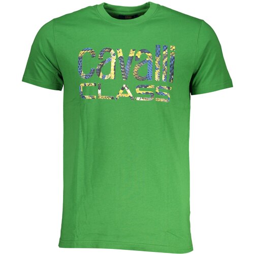 Cavalli Class GREEN MEN&amp;amp;#39;S SHORT SLEEVED T-SHIRT Slike