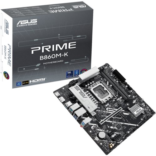 Asus PRIME B860M-K LGA1851 mATX osnovna plošča - Intel B860, 2xDDR5, 2xM.2, 4xSATA, 2.5Gb LAN, 1xDP, 1xHDMI, Aura Sync - 90MB1JT0-M0EAY0 Cene