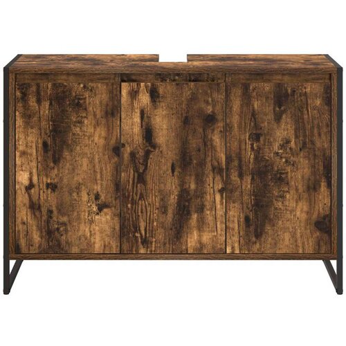  Kupaonski ormar Dimni hrast 90 x 30 x 60 cm Konstruirano drvo Slike
