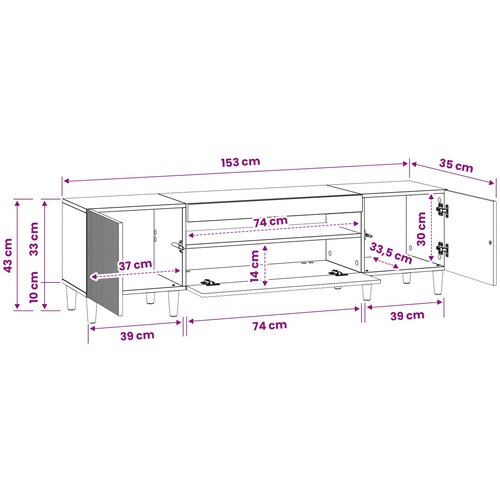  LED TV kabinet Betonska siva Konstruirano drvo Slike