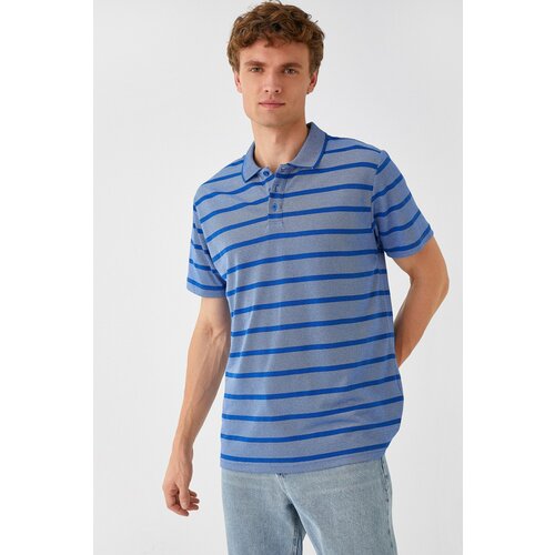 Koton Polo T-shirt - Blue - Regular Slike