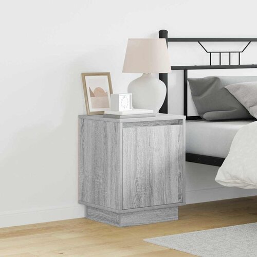 Noćni ormar 2 pcs Siva 39 x 34,5 x 50 cm Konstruirano drvo Cene