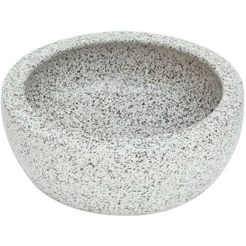  Nadpultni umivalnik siv okrogel &amp;Phi;41x14 cm keramika Slike