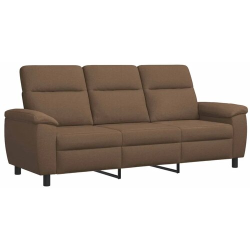  Set sofe 2 pcs Smeđa Tkanina - Smeđa 1 sjedalo + trosjed Slike