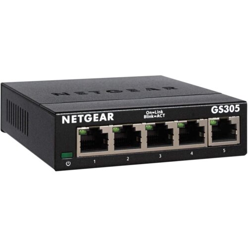 Netgear GS305 Neupravljano L2 Gigabit Ethernet (10/100/1000) Črna Slike