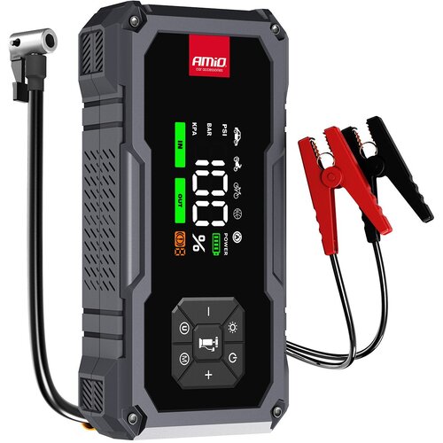 Amio 04674 Jump Starter 4u1 PRO 600 A &ndash; 7200 mAh, kompresor 150 PSI, powerbank i LED Cijene