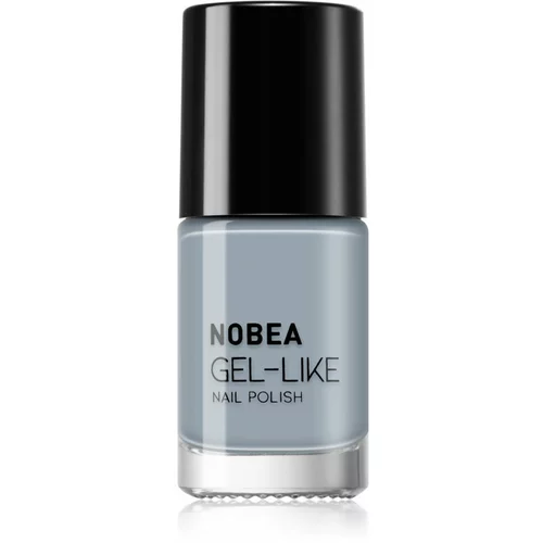NOBEA Day-to-Day Gel-like Nail Polish lak za nohte z gel učinkom odtenek Cloudy grey #N10 6 ml