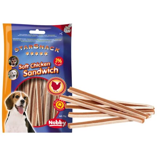 Nobby starsnack mehki pi&scaron;čančji sendviči &ndash; 70 g Cene