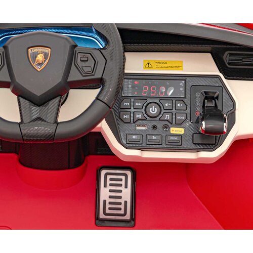  Licencirani auto na akumumulator Lamborghini SIAN 4x100W - dvosjed - crveni Slike