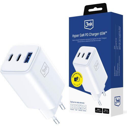 3mk GAN 65W PD POLNILEC ZA ANDROID TELEFONE HITRO POLNJENJE, (5000302933) Slike