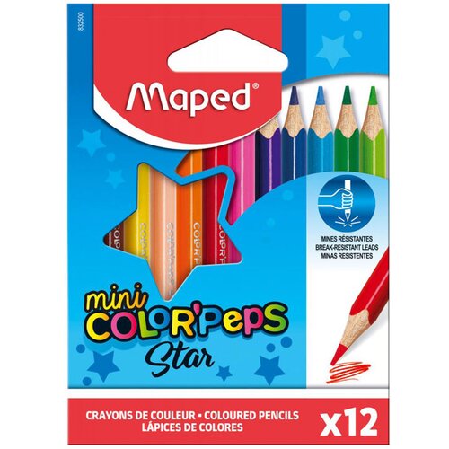 Maped Barvice Color&amp;amp;apos;peps Star Mini, 12 kosov Slike