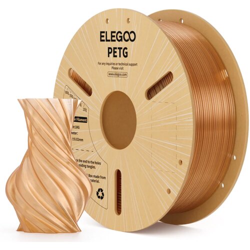 Elegoo PETG Translucent Amber Brown - 1,75 mm / 1000 g Slike