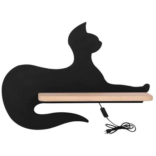 Candellux Lighting Crna dječja svjetiljka Cat - Slike
