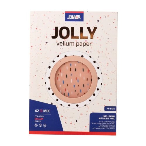  Jolly Vellum Paper, papir u boji, tačkasta, miks, 42K ( 137992 ) Slike