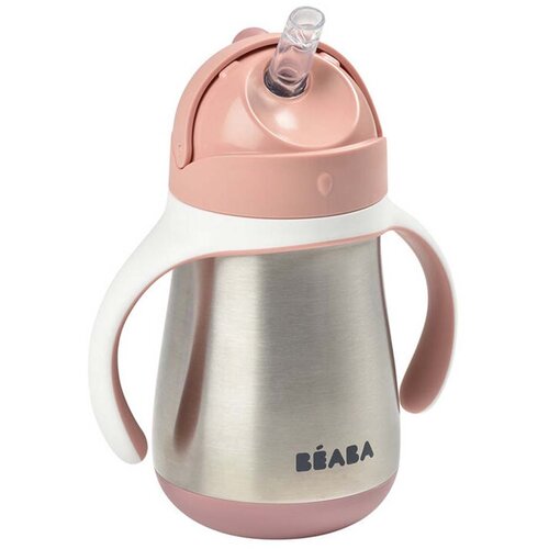Beaba termo bočica sa slamkom 250 ml, Pink Slike