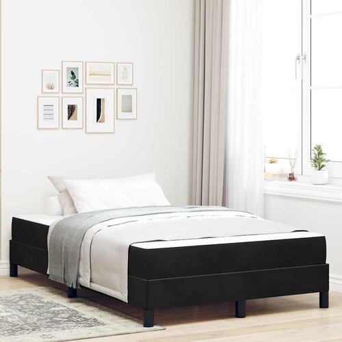 VidaXL Boxspring krevet s madracem Crna 120 x 200 cm Bar&amp;scaron;un Slike