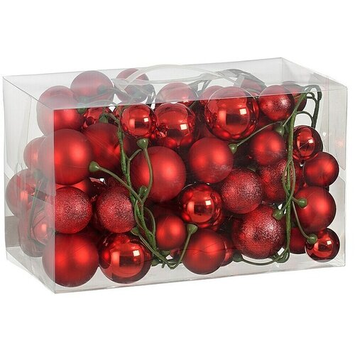  girlanda sa kugl. crvena 180cm 848 Cene