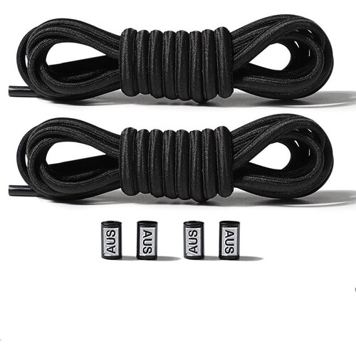 INF no tie vezalke elastične vezalke 2 para black, (21299656) Cene