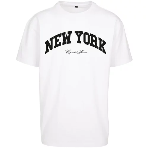 MT Upscale Majica 'New York' crna / bijela