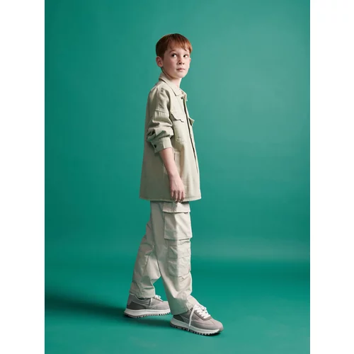 Reserved - BOYS` TROUSERS - bež