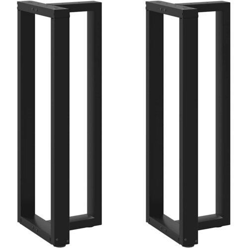  Noge za barski stol T-oblika 2 kom Crne 40x35x(110-111) cm Čelik Cene