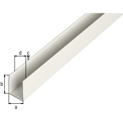 Alberts U-profil (D x Š x V: 1.000 x 18 x 10 mm, Plastika) Cijene