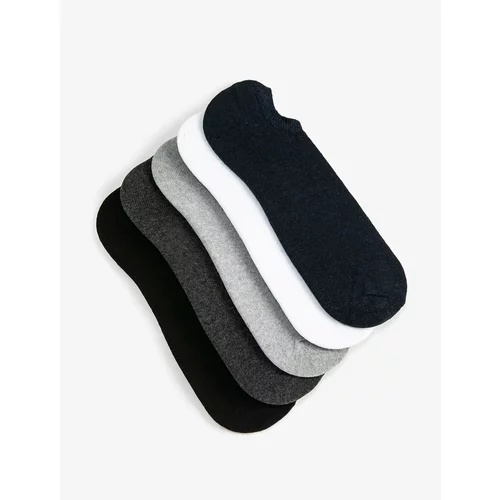 Koton Basic 5-Piece Invisible Socks Set Multicolored