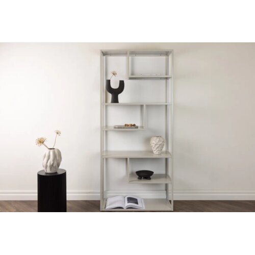 Venture Home polica za knjige Staal 35 &amp;times; 188 &amp;times; 85 cm, bež Slike
