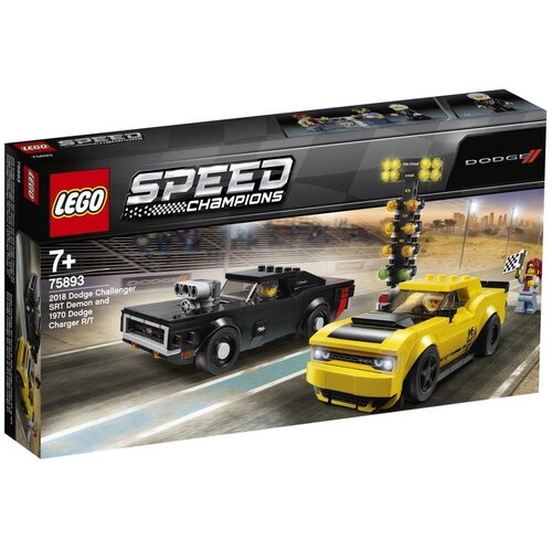 Lego 2018 Dodge Challenger SRT Demon in 1970 Dodge Charger R/T -75893, (20827910) Slike
