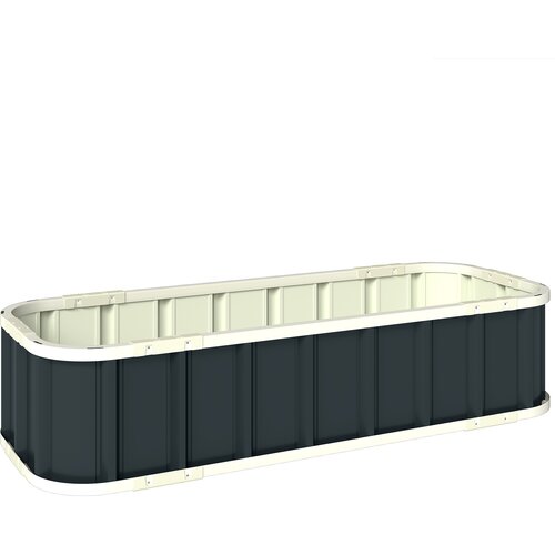HOMESTAR Dvignjena gredica za vrt 136x52x31 cm temno siva, (5000228422) Cene