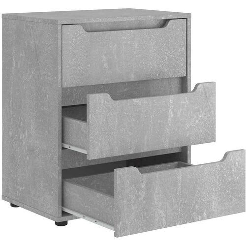 VidaXL Komoda VISNES beton siva 60x40x73 cm konstruirano drvo Slike