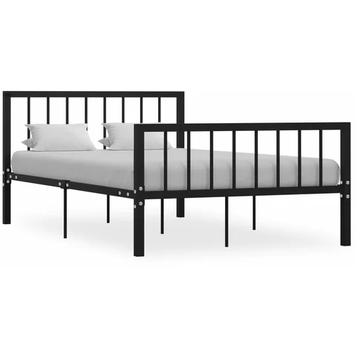  za krevet crni metalni 120 x 200 cm