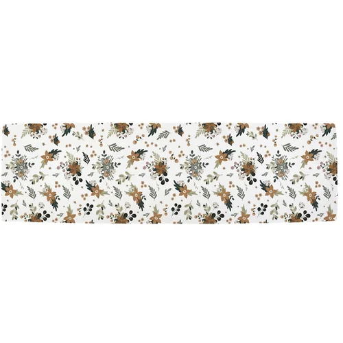 Butter Kings Bombažen namizni tekač z božičnim motivom 40x140 cm Festive Flowers –