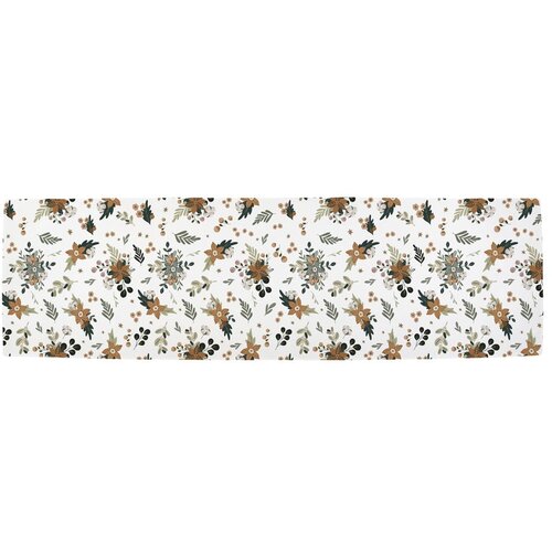 Butter Kings Pamučan nadstolnjak s božićnim motivom 40x140 cm Festive Flowers – Cijene