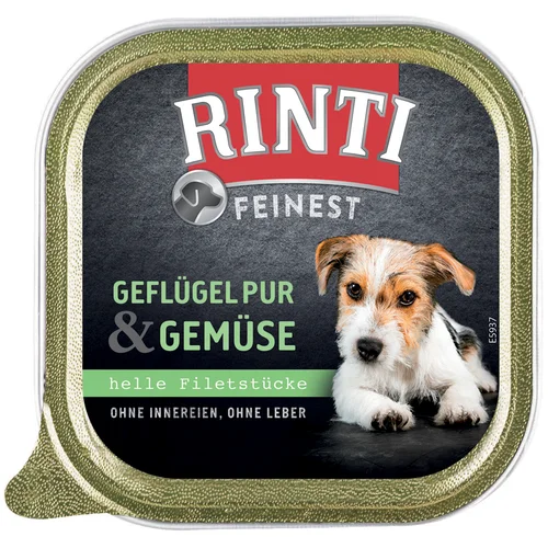 Rinti Mega pakiranje Feinest 44 x 150 g - Perutnina & zelenjava