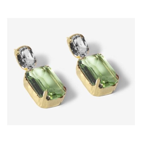 Victoria Cruz helena peridot gold minduše sa swarovski kristalom ( a4339-14dt ) Cene