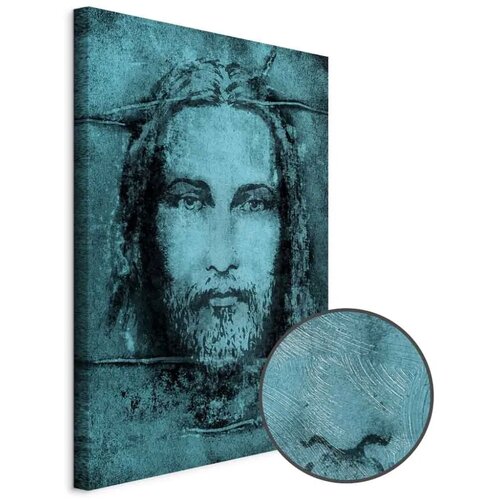  Slika - Shroud of Turin in Turqoise (1 Part) Vertical 20x30 Premium Print Cene
