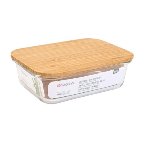 Brabantia Zdjela staklena sa bambus poklopcem 1000ml 569715 Slike