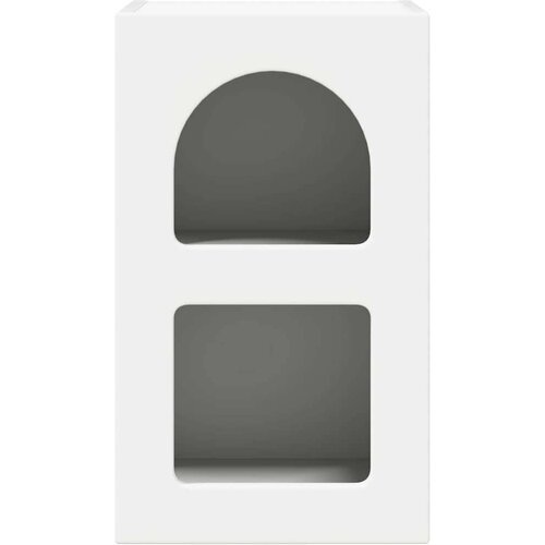  Noćni ormarić 2 pcs Bijelo 29.5 x 35 x 50 cm Konstruirano drvo Slike