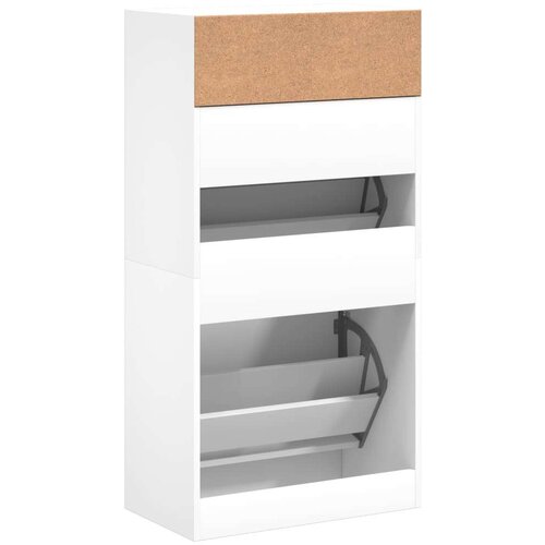  Ormarić za cipele bijeli 60 x 34 x 116 cm od konstruiranog drva Slike