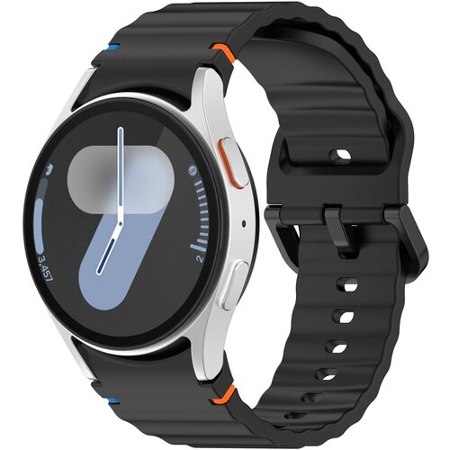 INF Silikonski pa&scaron;ček za uro Samsung Watch 7 Black, (21553664) Cene