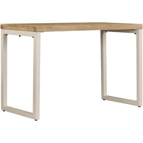 Maison Chic Jedilna miza - Kuhinjska miza - Jedilni stol 115x55x76 cm trden mangov les in jeklo, (21715140) Cene