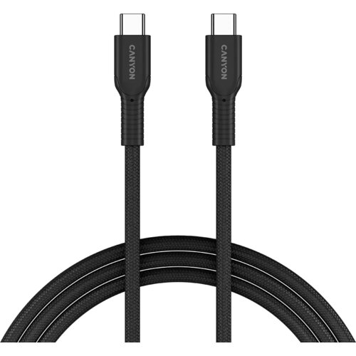  Cable OnWire 60CL C-C 60W COLOR Braided 1m Black Slike