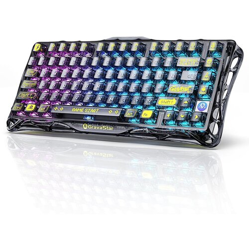 Gravastar Mercury K1 Lite Prozoren črn / Brezžična Mehanska Tipkovnica / linearni x BSUN, (5000099358) Cene