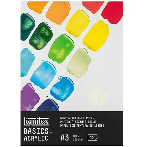 LIQUITEX Basics Akrilni blok za crtanje (300 g/m&amp;sup2;, DIN A3, Broj listova: 12 Kom.) Slike