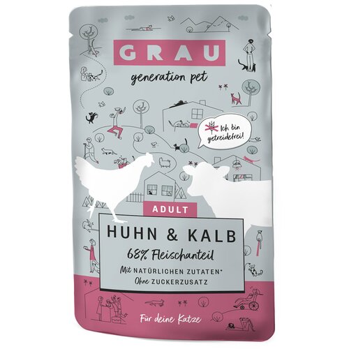 GRAU Adult bez žitarica 16 x 125 g - Piletina i teletina Cijene